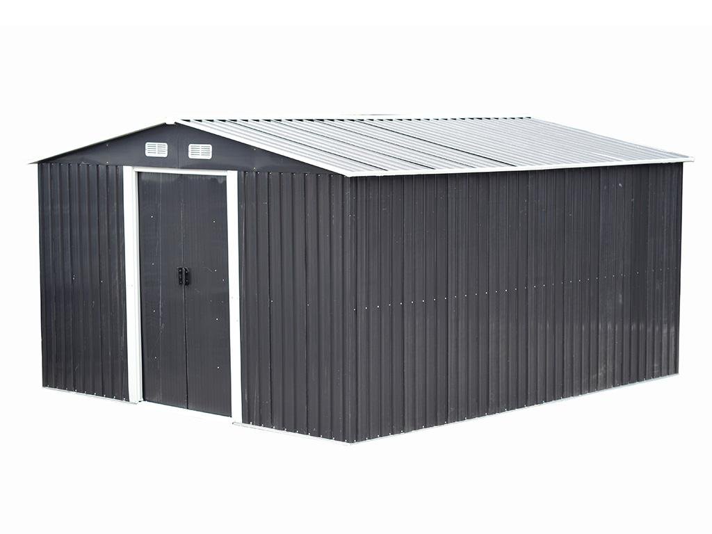 Abri de jardin en acier galvanisé gris 12,5 m² - Prix d'usines 3