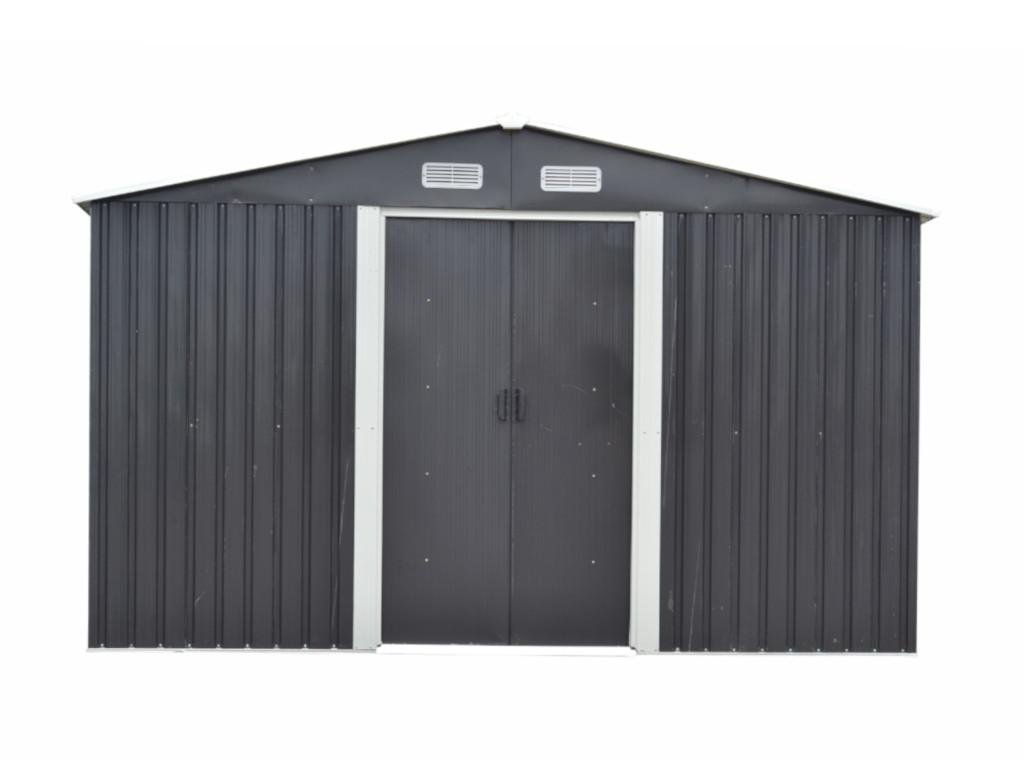 Abri de jardin en acier galvanisé gris 12,5 m² - Prix d'usines 4