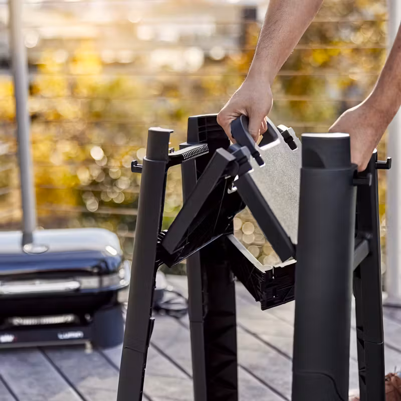 Barbecue électrique Lumin et support avec pieds 2