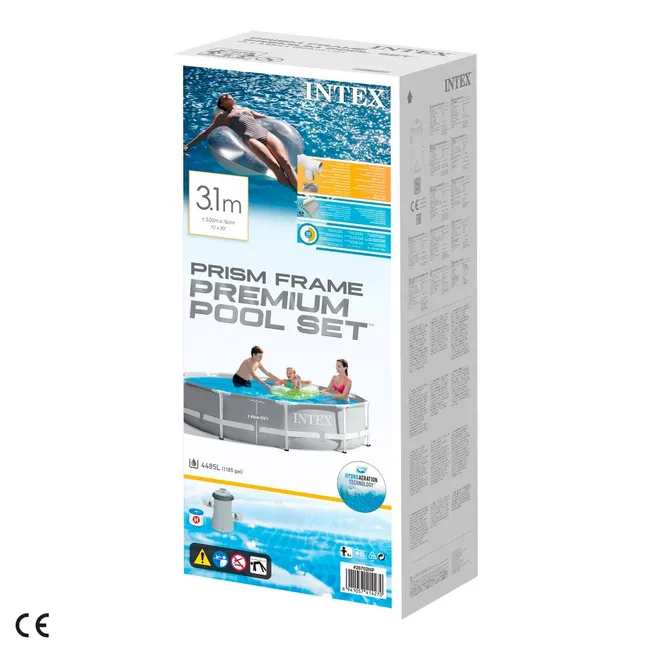 Kit de piscine « Prism » rond 3.05×0.76cm – Intex 4