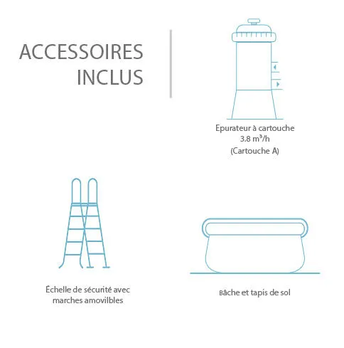 Piscine autoportante INTEX Easy Set Diam.4.57m x H.1.22m 4