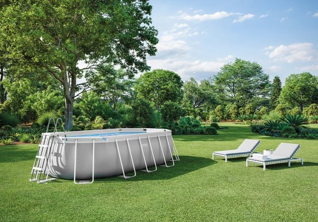 Piscine tubulaire INTEX prism frame ovale 4,00 x 2,00 x 1,00 m 3