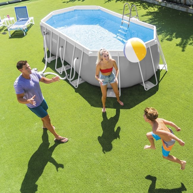 Piscine tubulaire INTEX prism frame ovale 4,00 x 2,00 x 1,00 m 5