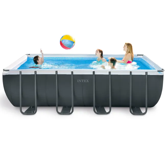 Piscine tubulaire INTEX Ultra XTR rectangulaire L. 5,49 x l. 2,74 x H. 1,32 m 2