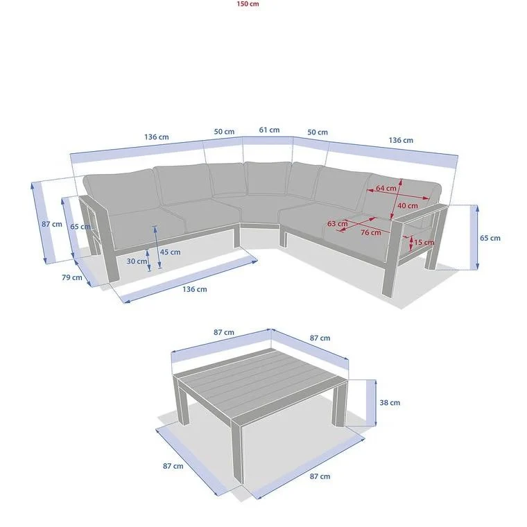 Salon de jardin EVA - 6 Places 2