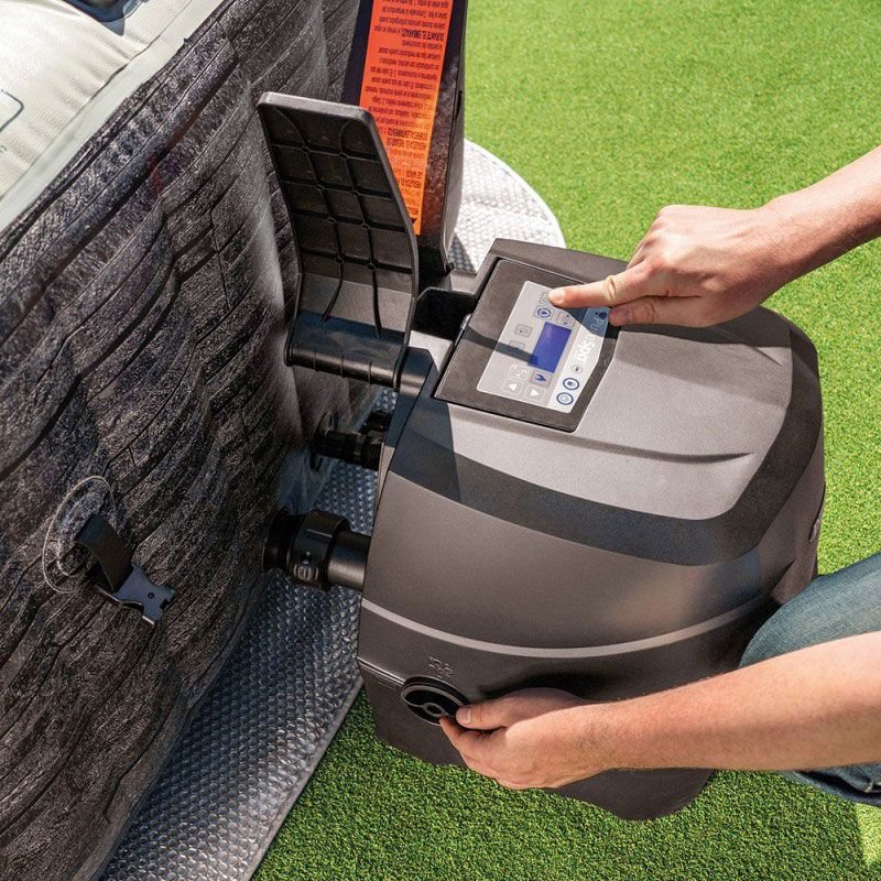 Spa Intex Pure Spa Ardoise bulles 6 places luxe 5